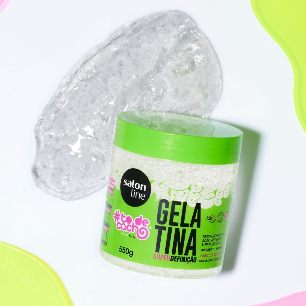 Salon Line Gelatina #todecacho Super Definição - Gel capelli Super Definizione 550gr