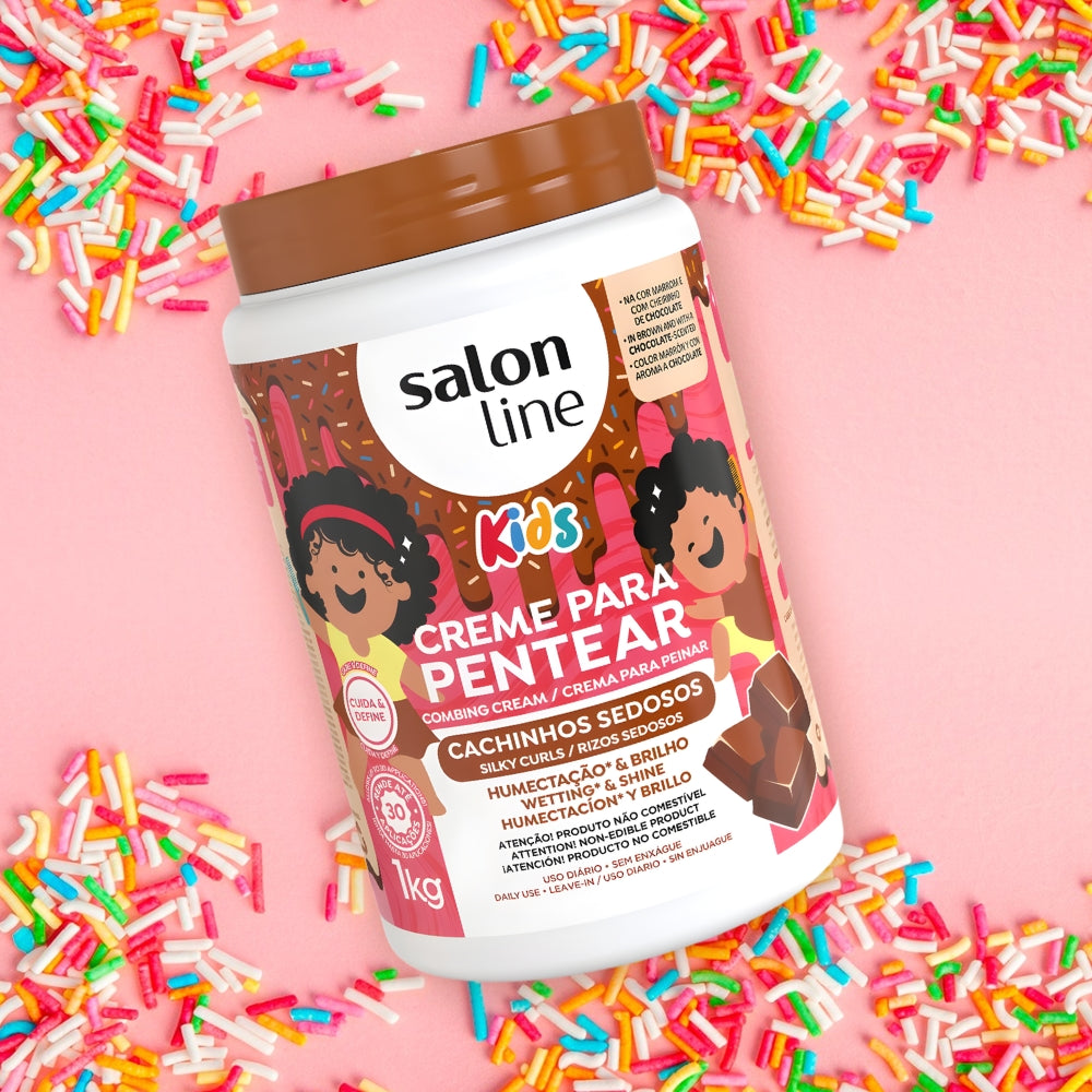Salon Line Chocolate Kids Cachinhos Sedosos - Crema districante bambini 1kg