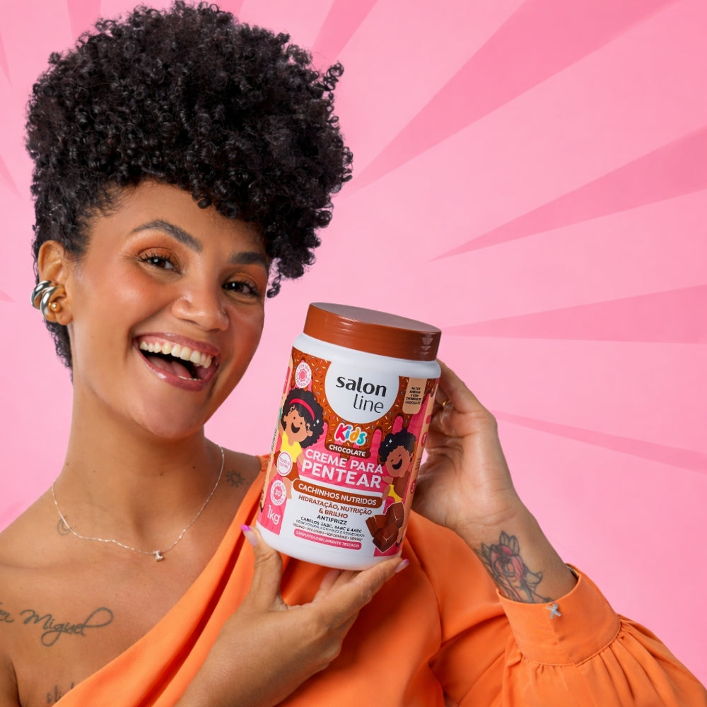 Salon Line Chocolate Kids Cachinhos Sedosos - Crema districante bambini 1kg