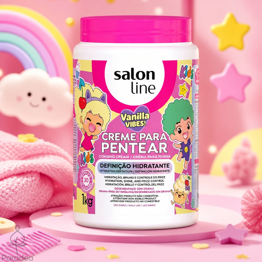Salon Line Vanilla Vibes Kids Definição Hidratante - Crema districante bambini 1kg