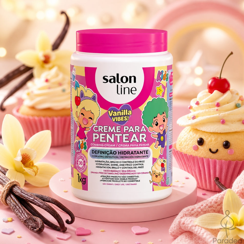 Salon Line Vanilla Vibes Kids Definição Hidratante - Crema districante bambini 1kg