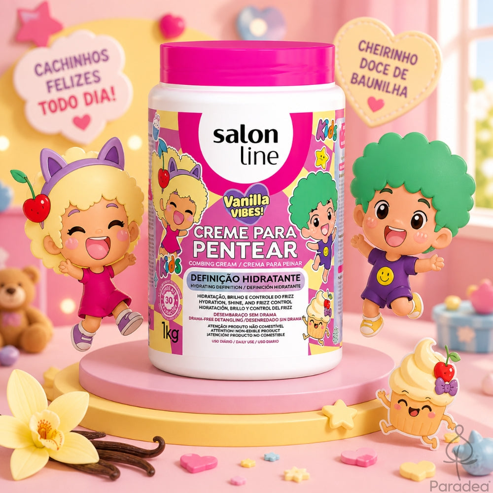 Salon Line Vanilla Vibes Kids Definição Hidratante - Crema districante bambini 1kg