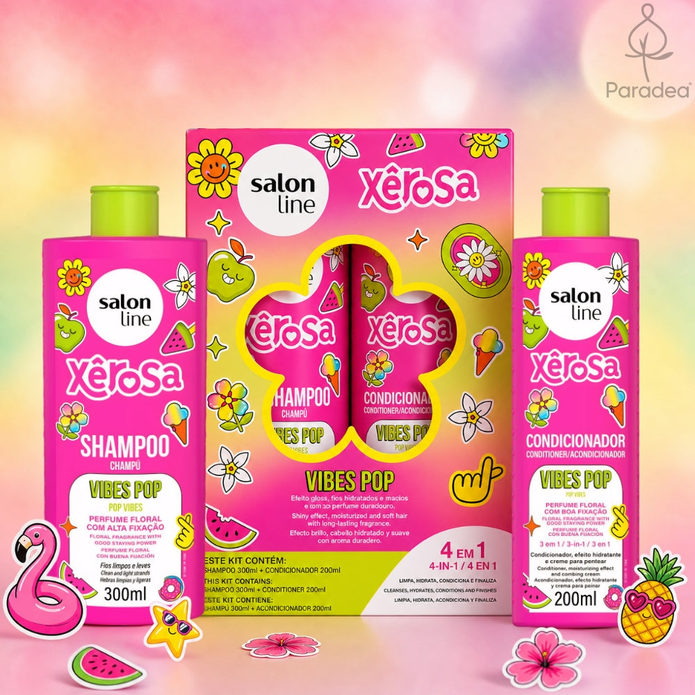 Salon Line Kit Xêrosa Vibes Pop - Shampoo + Balsamo 3 in 1