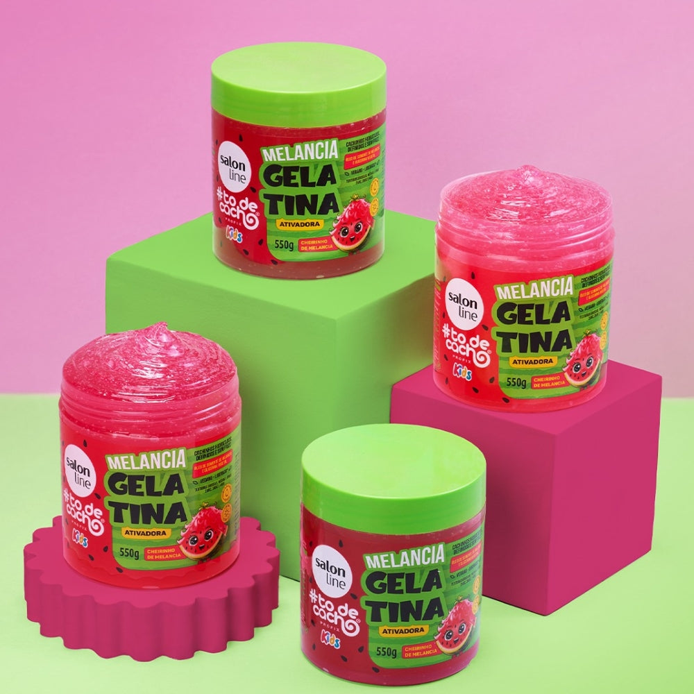 Salon Line Melancia Kids Gelatina #todecacho Ativadora - Gel attivatore ricci 550gr