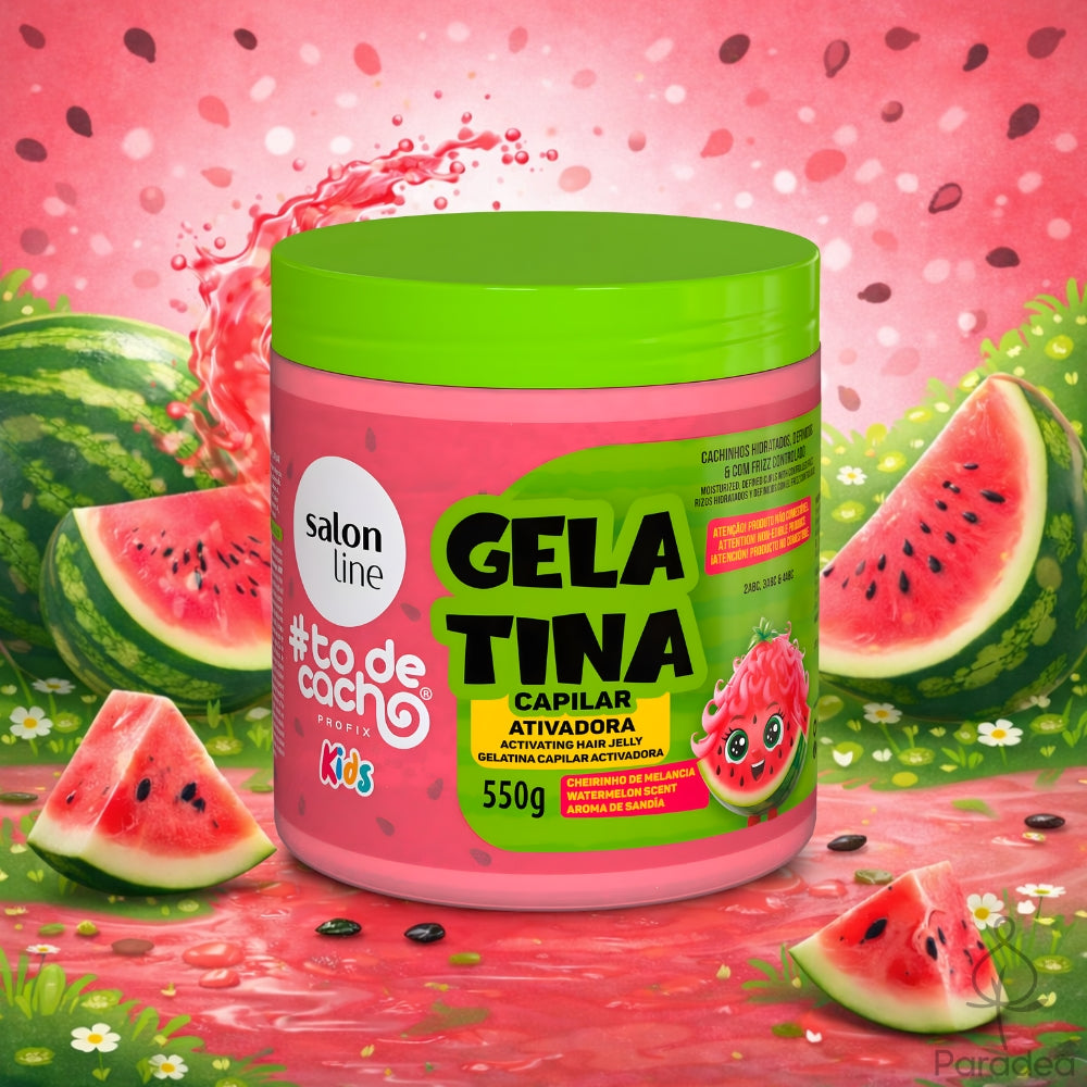 Salon Line Melancia Kids Gelatina #todecacho Ativadora - Gel attivatore ricci 550gr