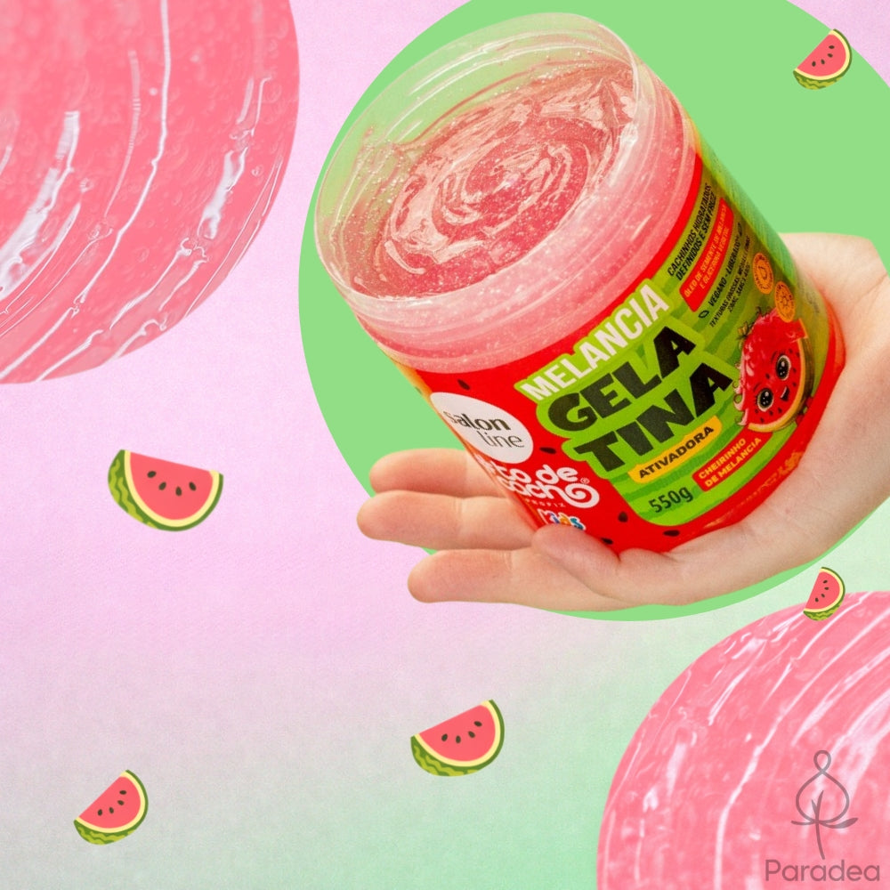 Salon Line Melancia Kids Gelatina #todecacho Ativadora - Gel attivatore ricci 550gr