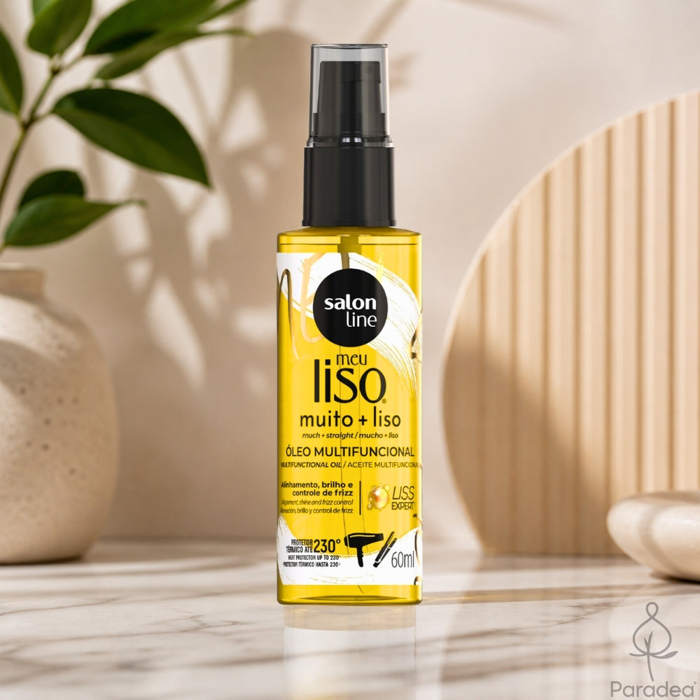 Salon Line Meu Liso muito + liso - Olio Multifunzionale con Protezione termica 60ml