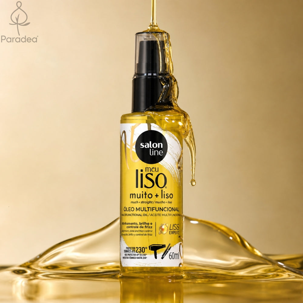 Salon Line Meu Liso muito + liso - Olio Multifunzionale con Protezione termica 60ml