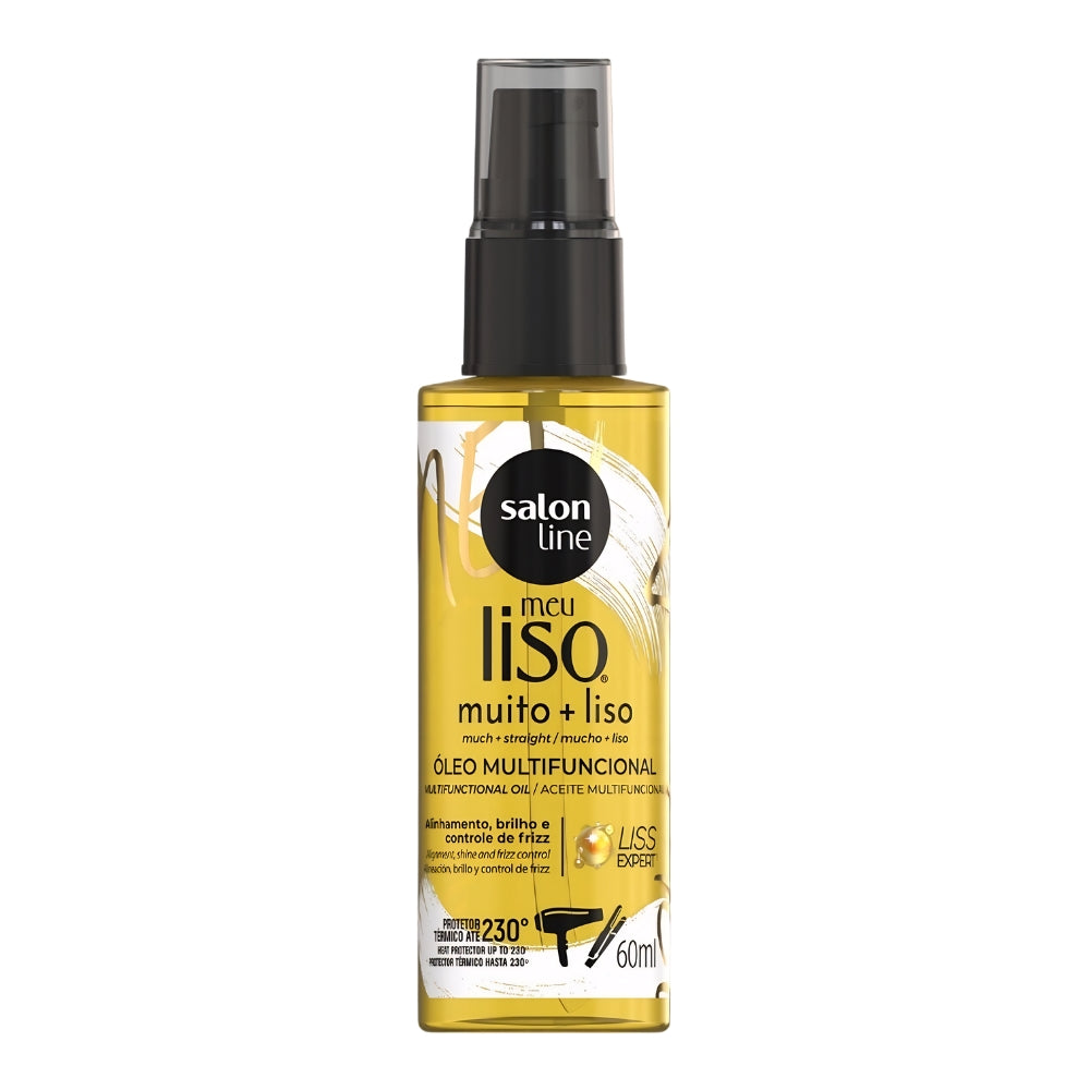 Salon Line Meu Liso muito + liso - Olio Multifunzionale con Protezione termica 60ml