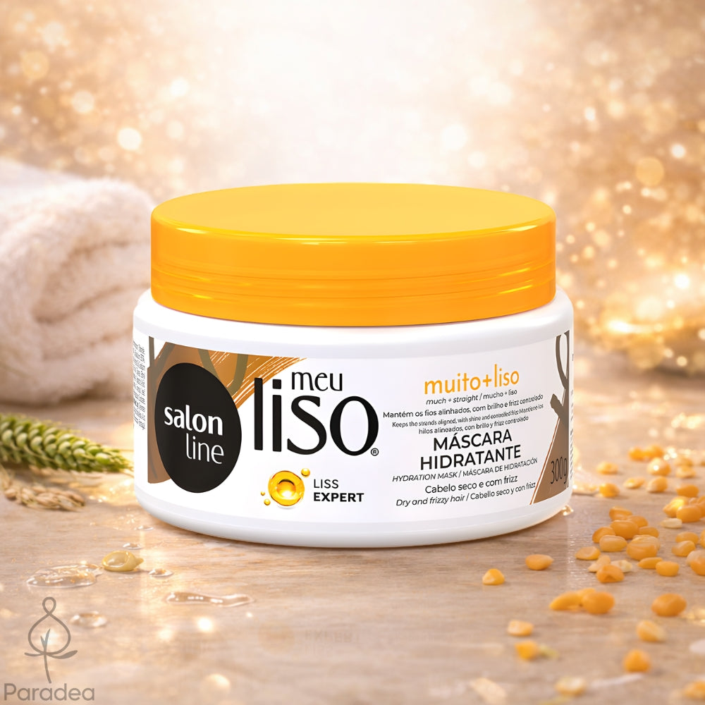Salon Line Meu Liso muito + liso Máscara Hidratante - Maschera anticrespo capelli lisci 300gr