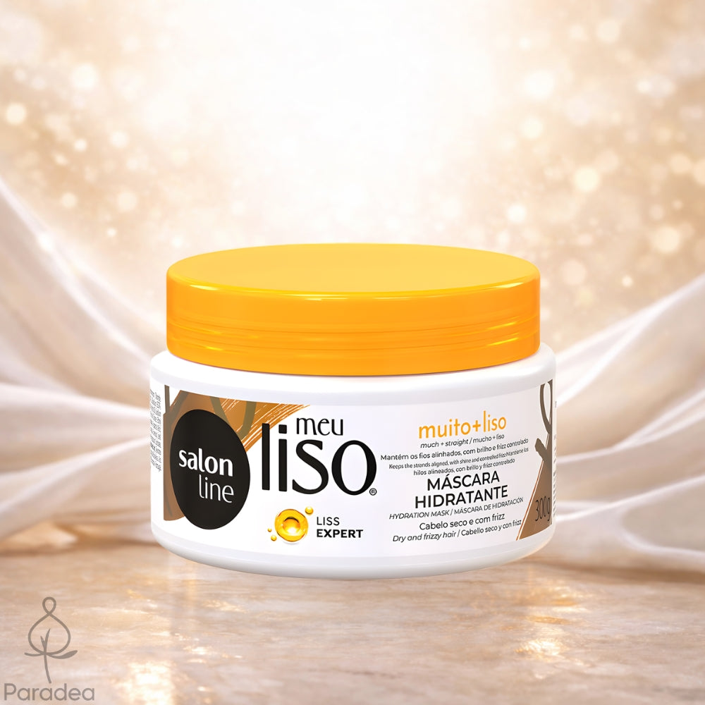 Salon Line Meu Liso muito + liso Máscara Hidratante - Maschera anticrespo capelli lisci 300gr