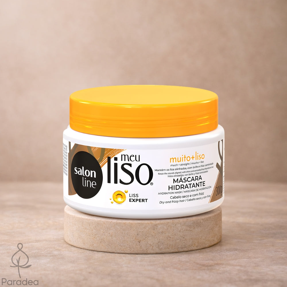 Salon Line Meu Liso muito + liso Máscara Hidratante - Maschera anticrespo capelli lisci 300gr