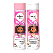 Salon Line S.O.S Cachos Kids Combo Hidratação - Shampoo & Balsamo idratante