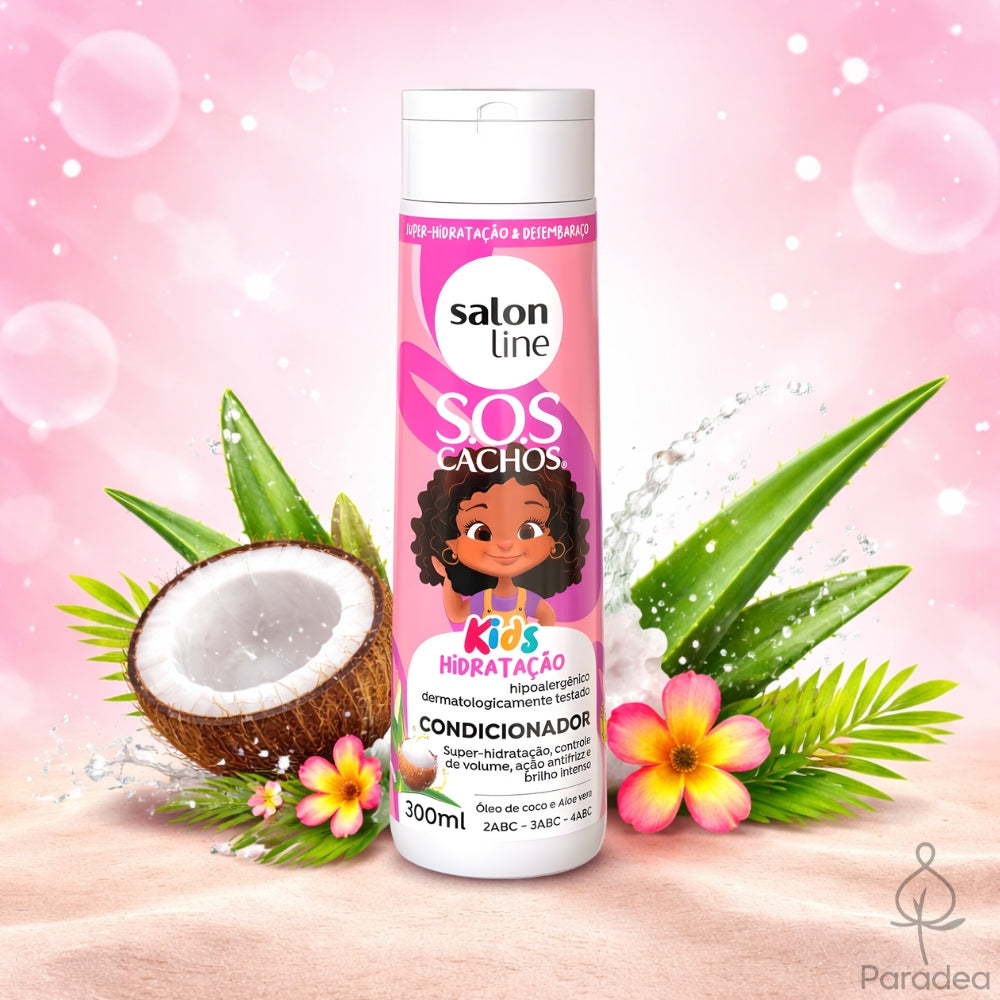 Salon Line S.O.S Cachos Kids Hidratação - Balsamo capelli ricci 300ml