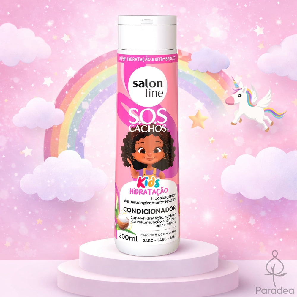 Salon Line S.O.S Cachos Kids Hidratação - Balsamo capelli ricci 300ml