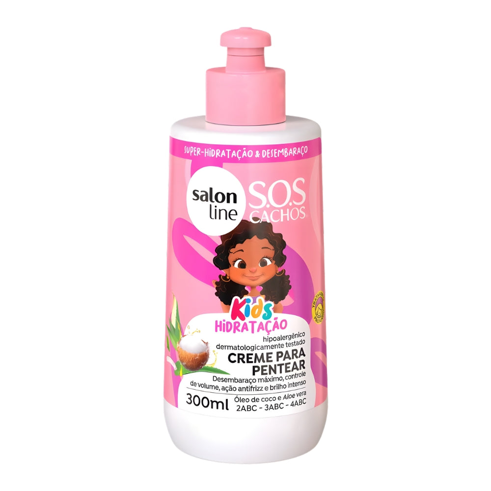 Salon Line S.O.S Cachos Kids Creme para Pentear - Crema districante idratante 300ml