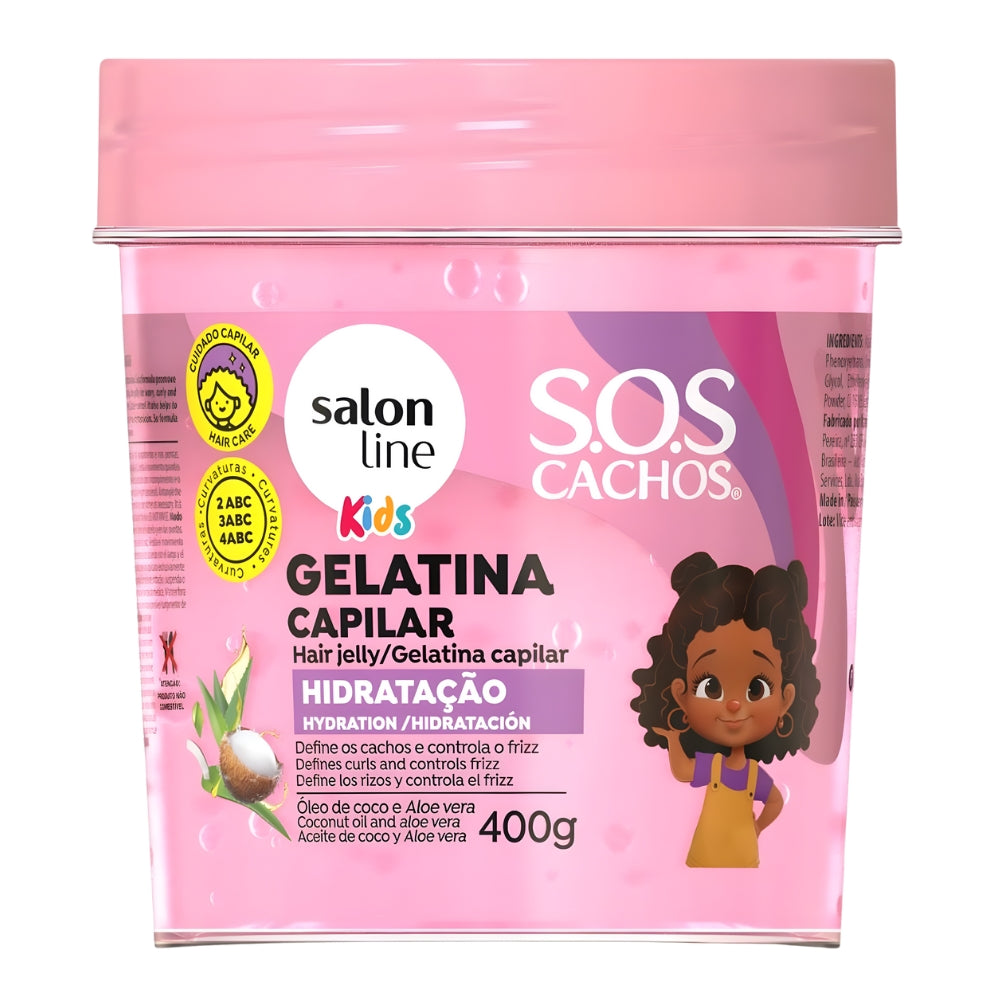 Salon Line S.O.S Cachos Kids Gelatina - Gel idratante capelli ricci 400gr