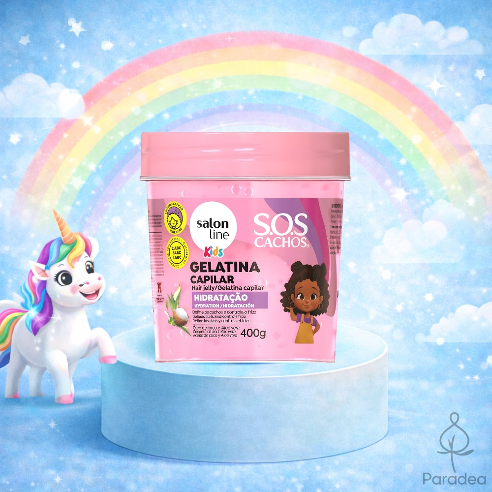 Salon Line S.O.S Cachos Kids Gelatina - Gel idratante capelli ricci 400gr