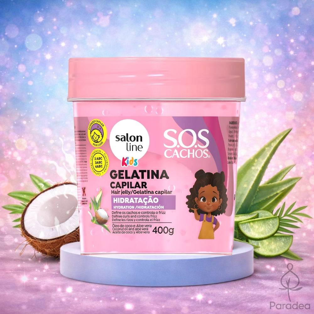 Salon Line S.O.S Cachos Kids Gelatina - Gel idratante capelli ricci 400gr