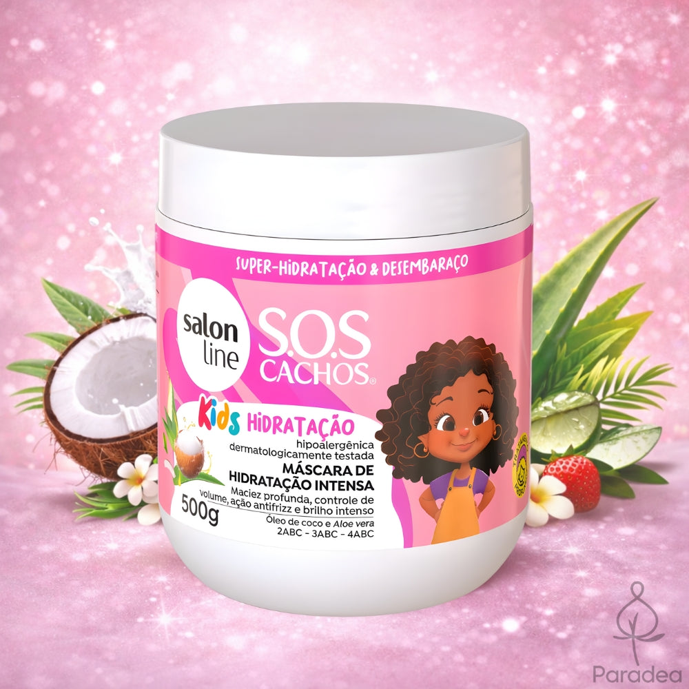 Salon Line S.O.S Cachos Kids Máscara de Hidratação - Maschera idratazione intensa 500gr