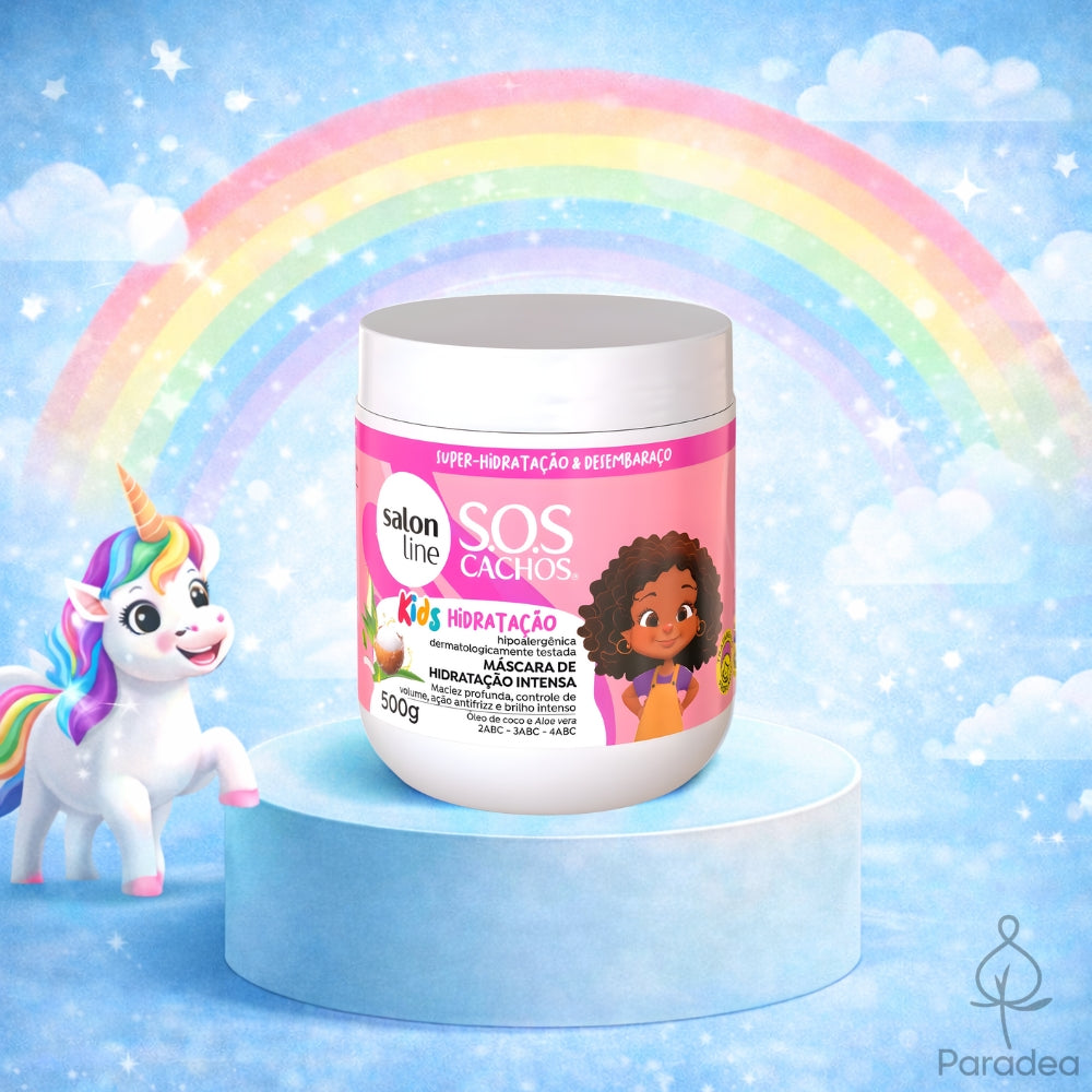 Salon Line S.O.S Cachos Kids Máscara de Hidratação - Maschera idratazione intensa 500gr