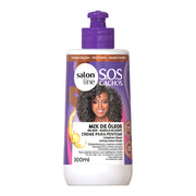 Salon Line S.O.S Cachos Mix de Óleos Creme para pentear - Crema districante idratante 300ml