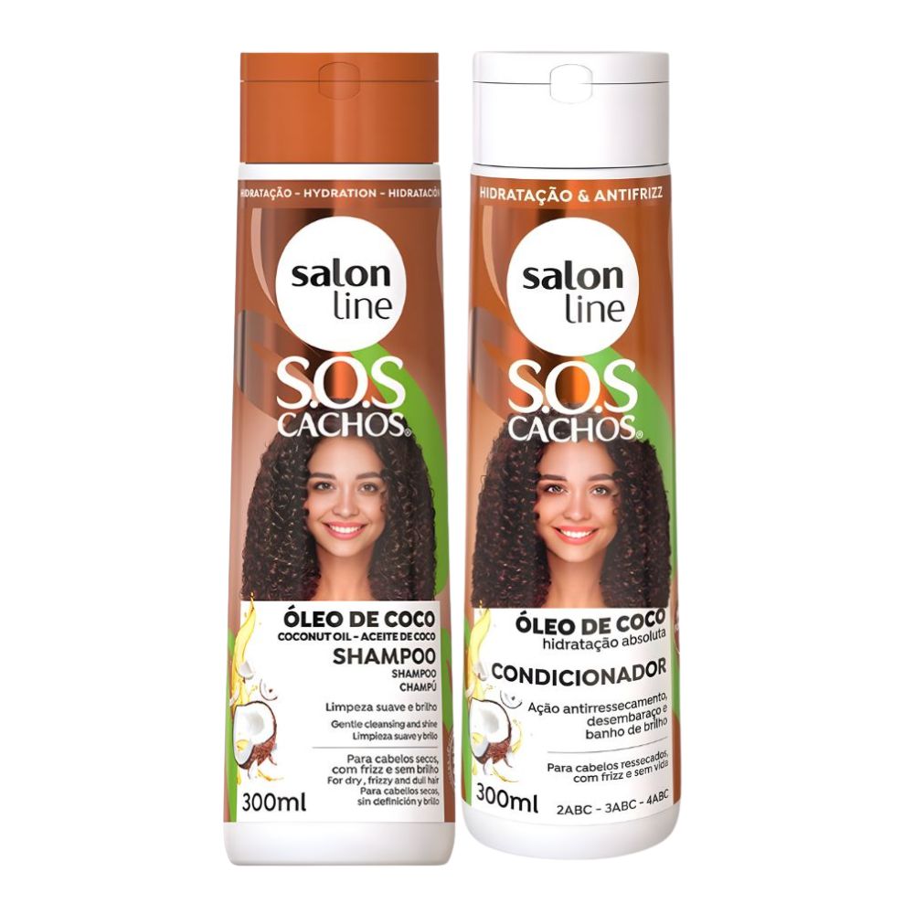 Salon Line S.O.S Cachos Óleo de Coco - Combo Shampoo & Balsamo