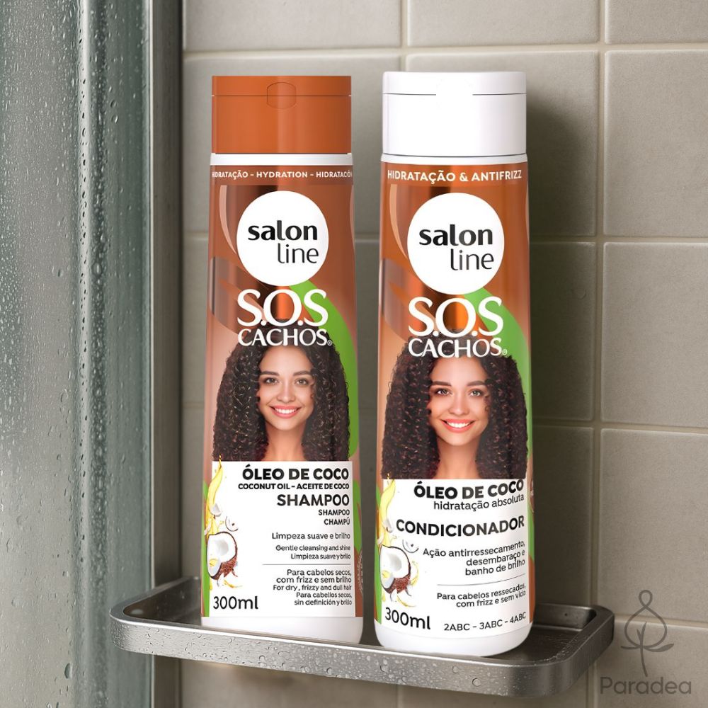 Salon Line S.O.S Cachos Óleo de Coco - Combo Shampoo & Balsamo