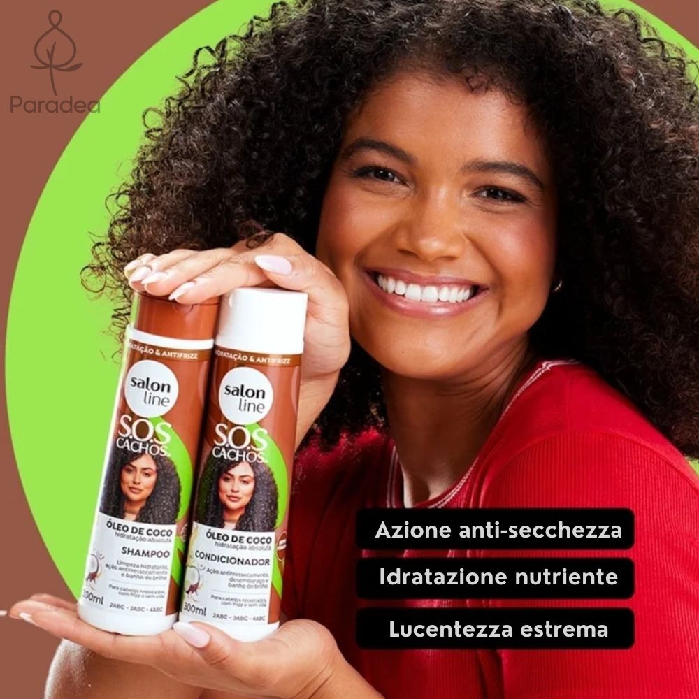 Salon Line S.O.S Cachos Óleo de Coco - Combo Shampoo & Balsamo