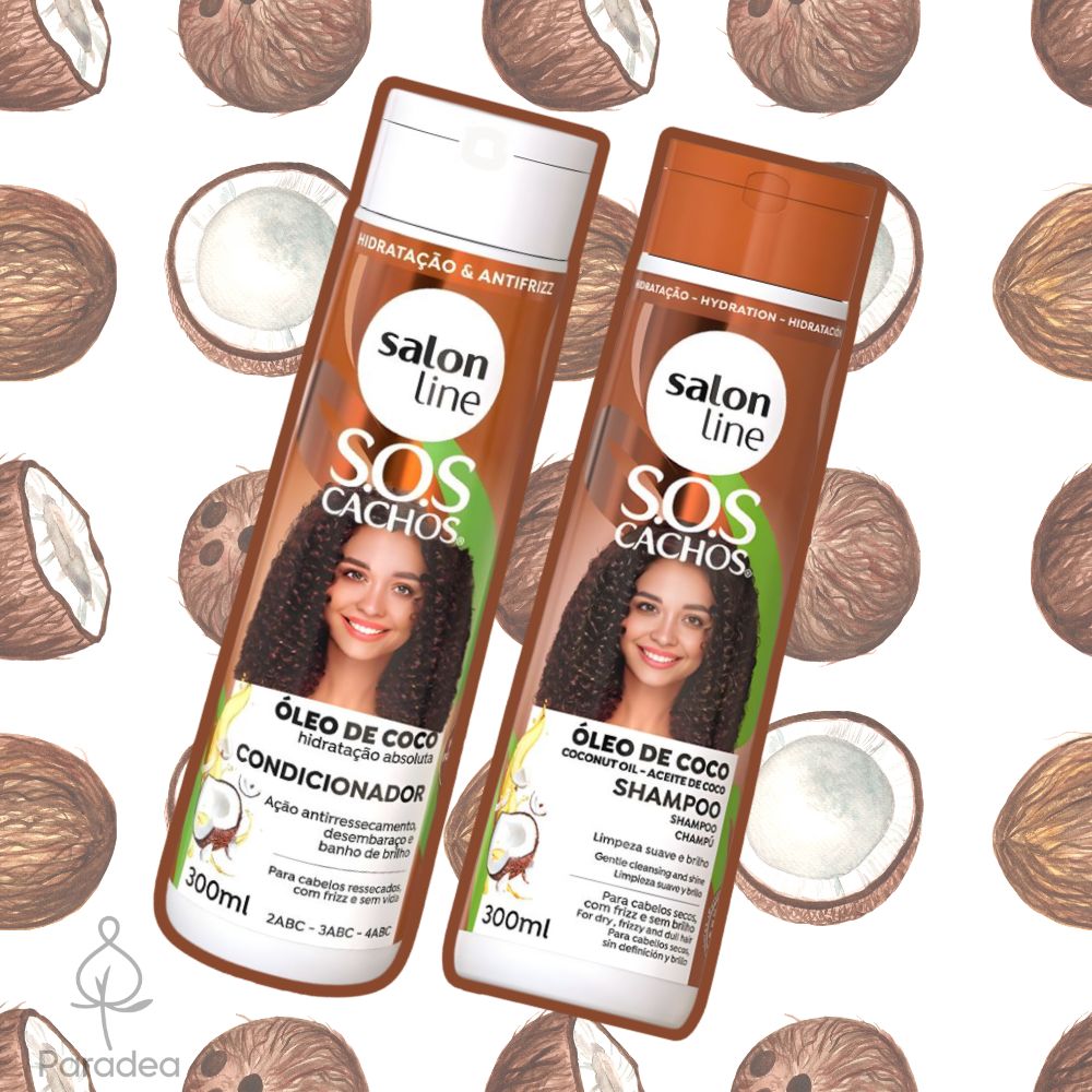 Salon Line S.O.S Cachos Óleo de Coco - Combo Shampoo & Balsamo