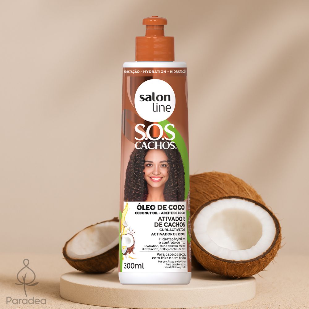 Salon Line S.O.S Cachos Óleo de Coco Ativador de Cachos - Attivatore di ricci 300ml