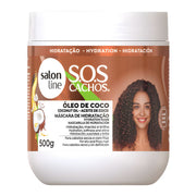 Salon Line S.O.S Cachos Óleo de Coco Mascara de Hidratação - Maschera idratazione intensa 500gr