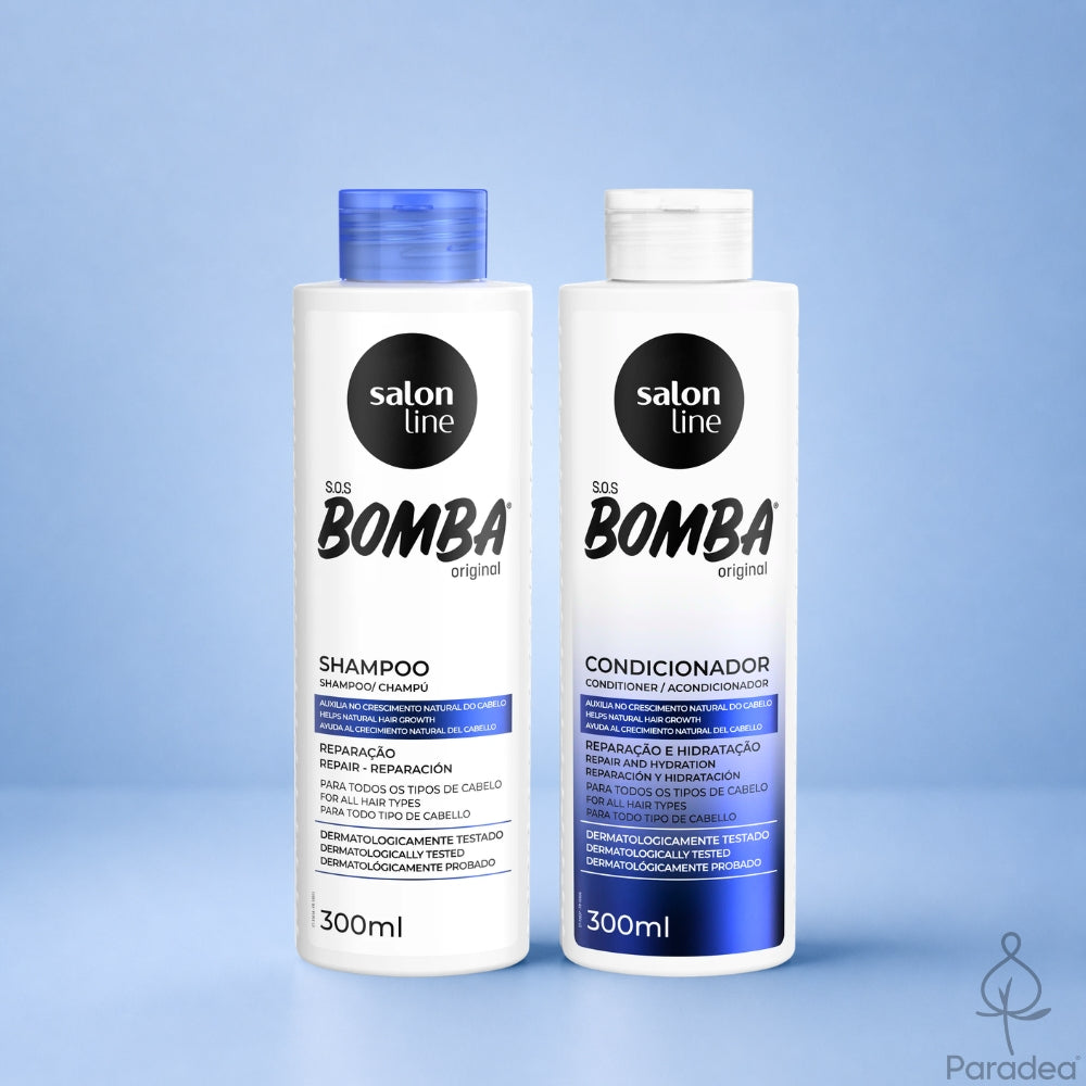 Salon Line SOS Bomba Set - Shampoo + Balsamo crescita capelli
