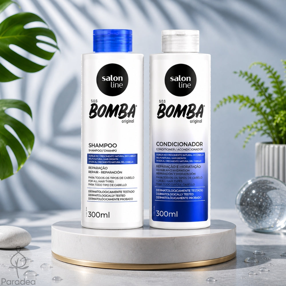 Salon Line SOS Bomba Set - Shampoo + Balsamo crescita capelli