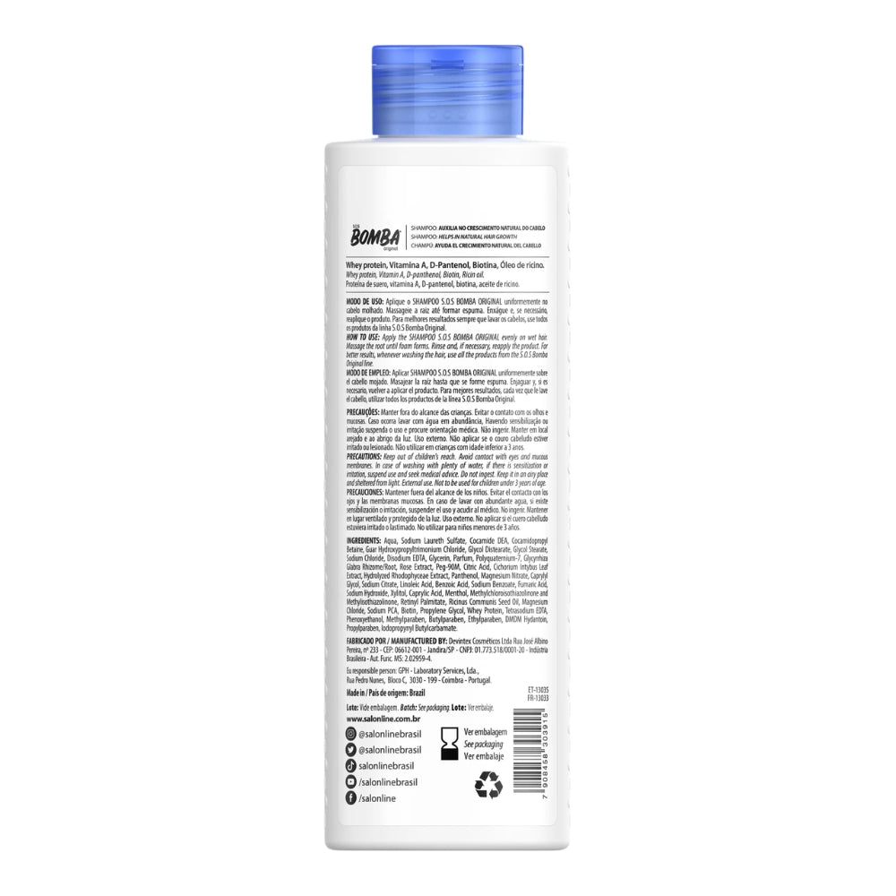 Salon Line SOS Bomba - Shampoo crescita capelli 300ml