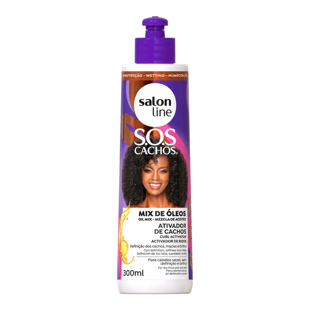 Salon Line S.O.S Cachos Mix de Óleos Ativador de Cachos - Attivatore di ricci 300ml