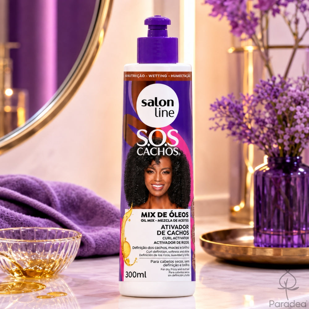 Salon Line S.O.S Cachos Mix de Óleos Ativador de Cachos - Attivatore di ricci 300ml