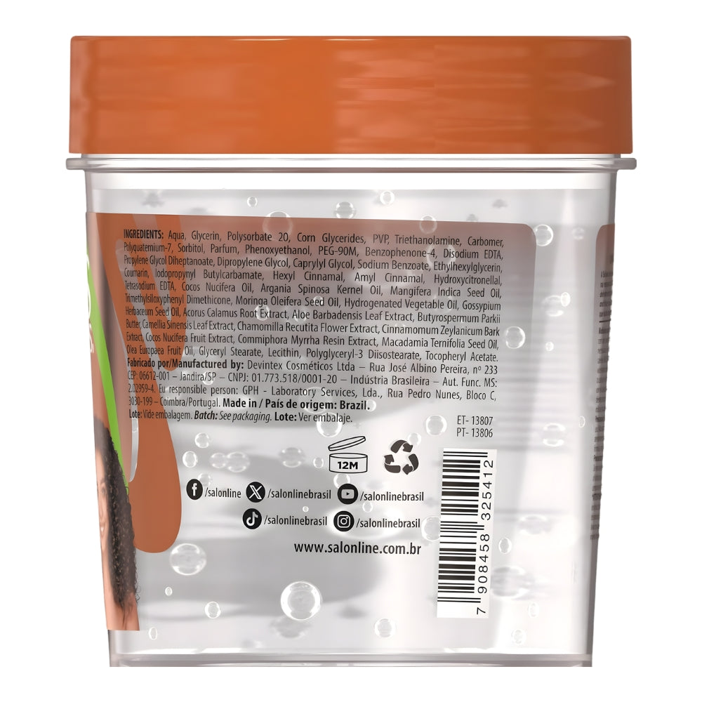 Salon Line S.O.S Cachos Gelatina capilar Óleo de Coco - Gelatina definizione ricci 400gr