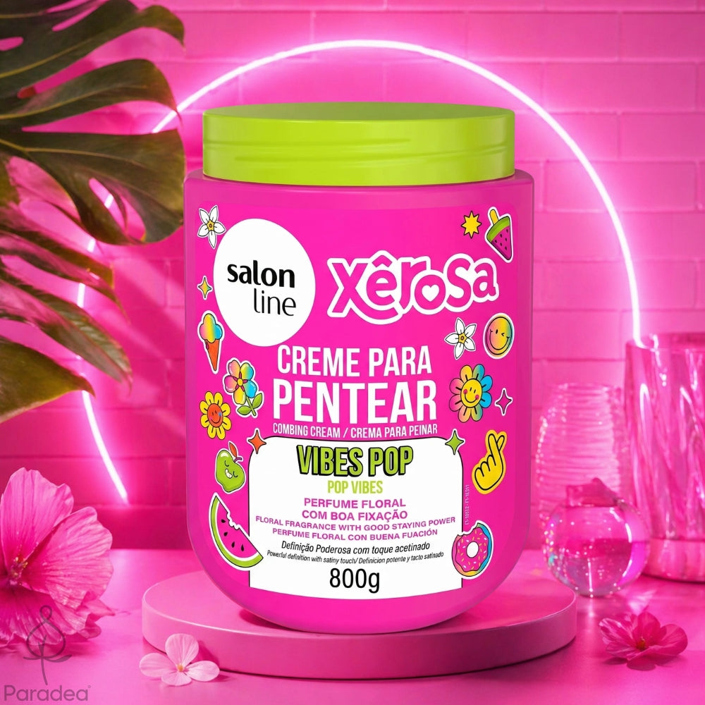 Salon Line Creme para Pentear Xêrosa Vibes Pop - Crema definizione onde profumo intenso 800gr