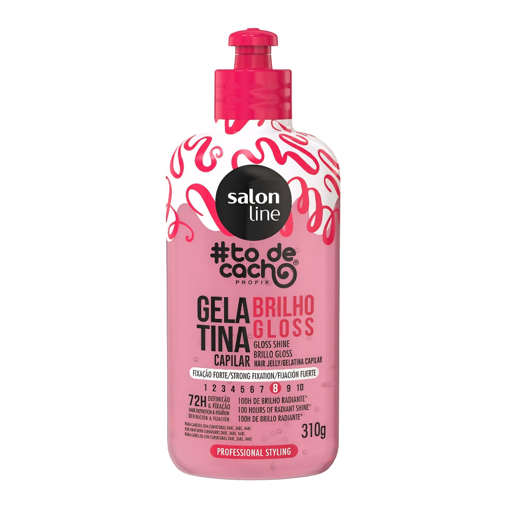 Salon Line #todecacho Gelatina Brilho Gloss - Gel Brillantezza ricci e afro 310gr