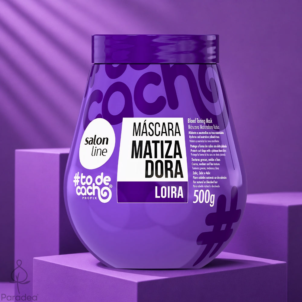 Salon Line #todecacho Máscara Matizadora Loiros - Maschera Antigiallo capelli ricci e afro 500gr
