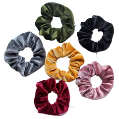 Scrunchies con zipper - Elastici per capelli con cerniera