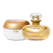 Coffret O Boticário Lily - Crème pour le corps satinée et eau de parfum