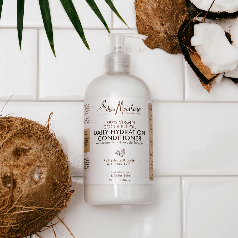Shea Moisture 100% Virgin Coconut Oil Daily Hydration Conditioner - Balsamo idratante 384ml