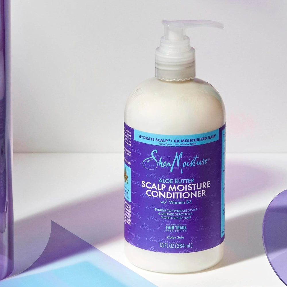 Shea Moisture Aloe Butter Scalp Moisture Conditioner - Balsamo capelli secchi 384ml