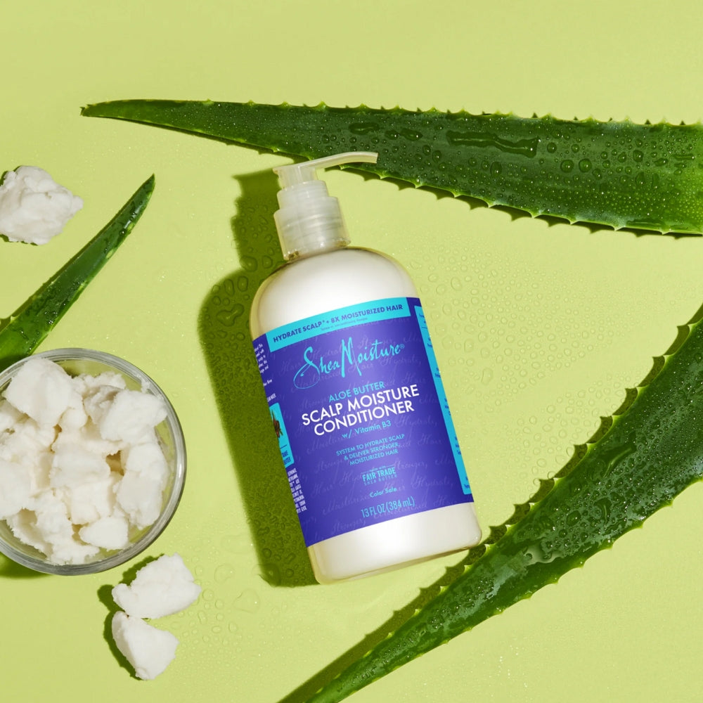Shea Moisture Aloe Butter Scalp Moisture Conditioner - Balsamo capelli secchi 384ml