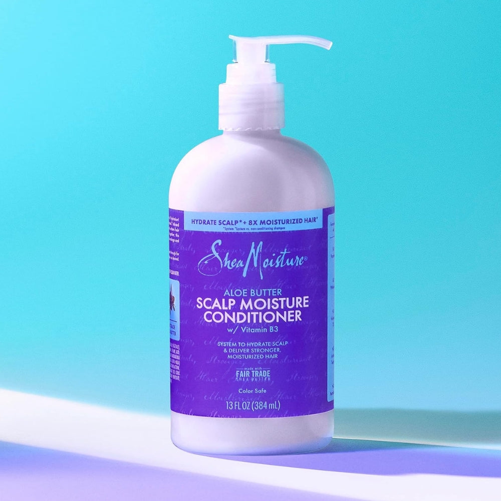 Shea Moisture Aloe Butter Scalp Moisture Conditioner - Balsamo capelli secchi 384ml