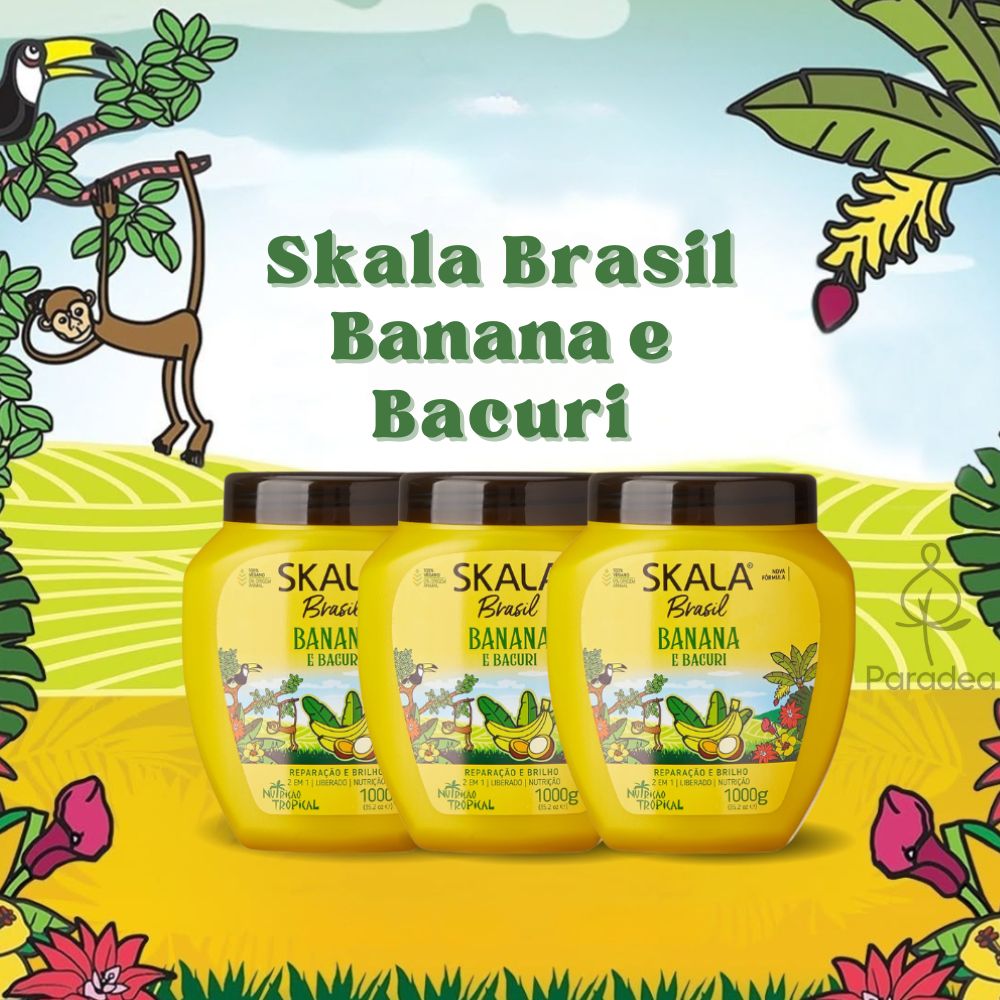 Skala Banana & Bacuri Creme de Tratamento – Crema 2 in 1 Nutriente 1kg