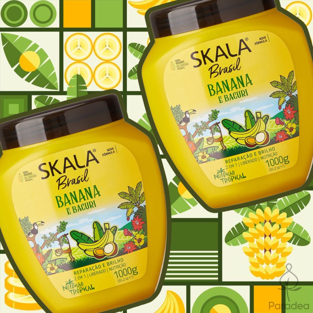 Skala Banana &amp; Bacuri Treatment Creme – Crème nourrissante 2 en 1 1 kg