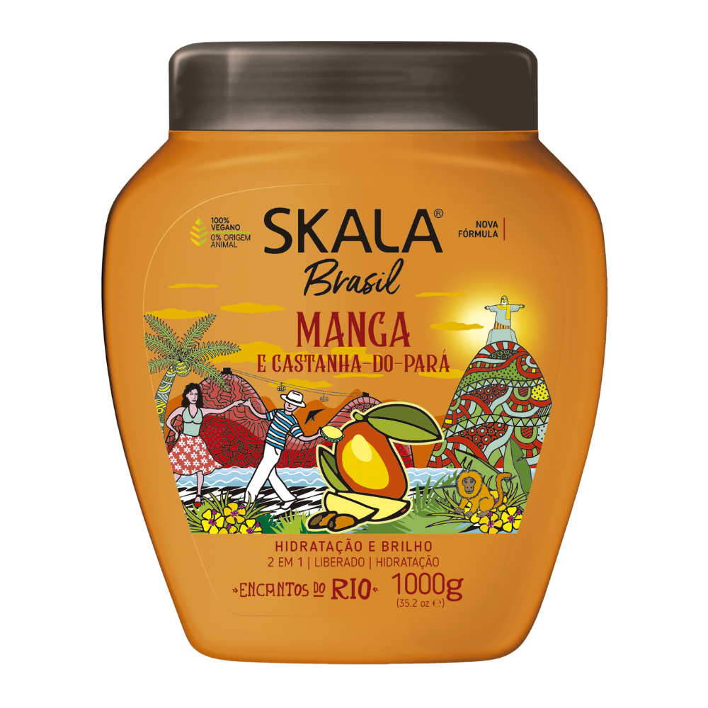 SKALA Brasil Manga e Castagna do Pará Creme de Tratamento - Crema 2 in 1 per capelli Mango e Noci brasiliane 1 kg